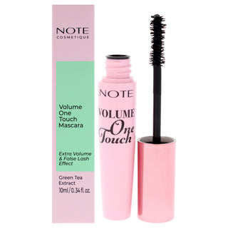 Note Cosmetique Volume One Touch Mascara - 01 Black for Women - 0.34 oz Mascara in Classic Black Color