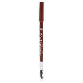 Note Cosmetique Natural Look Eyebrow Pencil - 02 Light Brown for Women - 0.038 oz Eyebrow Pencil