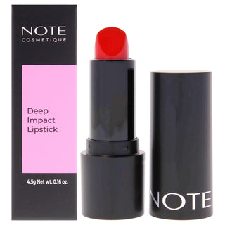 Note Cosmetique Deep Impact Lipstick - 13 Impressive Red for Women - 0.16 oz Lipstick