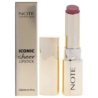 Note Cosmetique Iconic Sheer Lipstick in shade 201 Darling for Women - 0.11 oz Lipstick