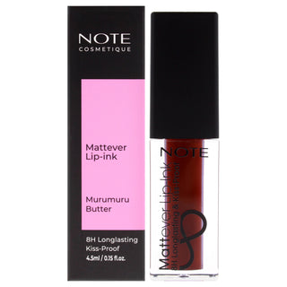 Note Cosmetique Mattever Lip-Ink - 15 Urban Red Lipstick for Women - 0.15 oz