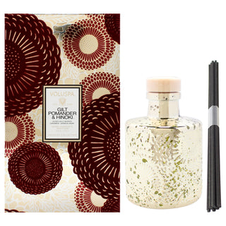 Voluspa Japonica Collection Gilt Pomander and Hinoki Reed Diffuser - Unisex 3.4 oz Reed Diffuser