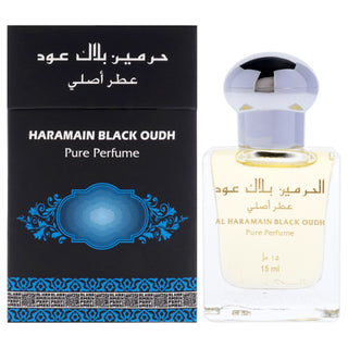 Al Haramain Black Oud Unisex 0.5 oz Parfum Oil Rollerball - Long Lasting Fragrance