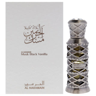 Al Haramain Musk Black Vanilla Concentrated Perfume Oil for Unisex - 0.4 oz
