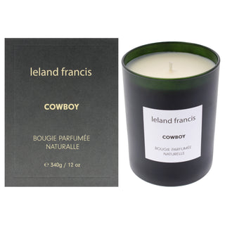 Leland Francis Cowboy Scented Candle - 12 oz Candle for Unisex