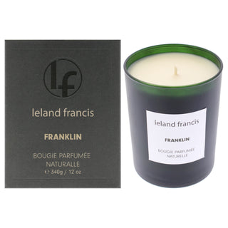 Scented Candle - Franklin by Leland Francis for Unisex - 12 oz Candle - Natural Soy Wax Blend - Hand Poured in USA
