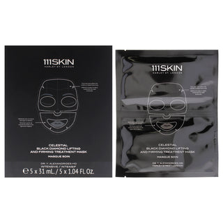 111Skin Celestial Black Diamond Lifting and Firming Treatment Mask for Unisex - 5 Pc Mask