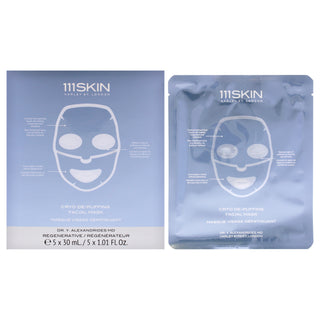 111Skin Cryo De-Puffing Facial Mask - 5 Pc Mask Set for Men and Women