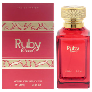 Ruby Oud by Fine Perfumery Unisex EDP Spray - 3.4 oz