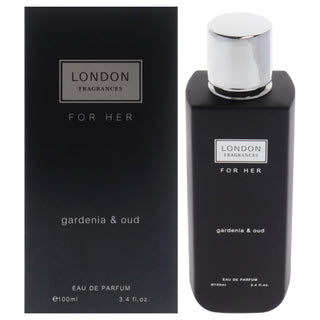 London Fragrances - Gardenia and Oud by Fine Perfumery for Women - 3.4 oz EDP Spray