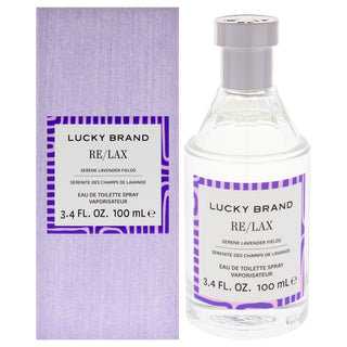 Re-Lax by Lucky Brand for Unisex - 3.4 oz EDT Spray