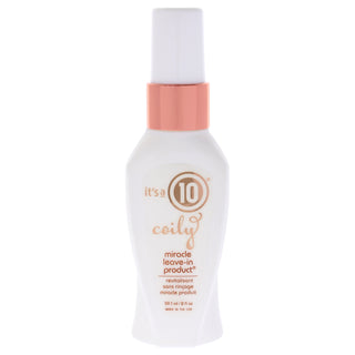 Coily Miracle Leave In Product by Its A 10 for Unisex - 2 oz Hair Spray