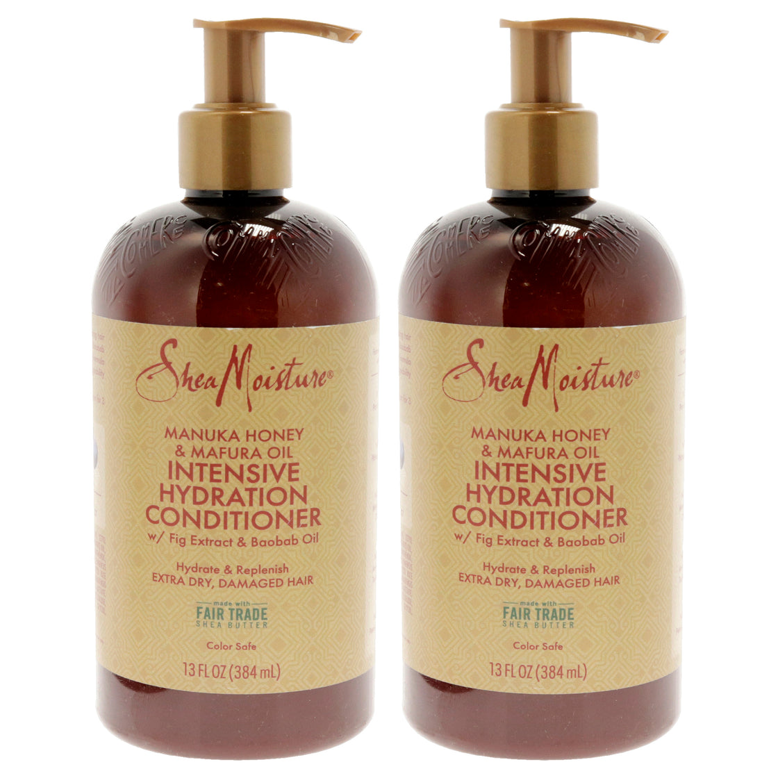 Manuka Honey & Mafura Oil Intensive Hydration Conditioner - Pack of 2 by Shea Moisture for Unisex - 13 oz Conditioner