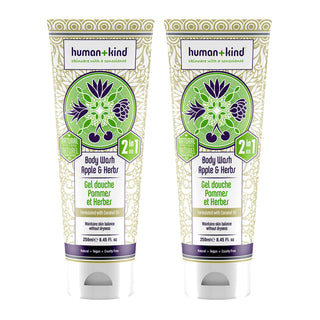 Body Wash - Apple and Herbs - Pack of 2 by Human+Kind for Unisex - 8.45 oz Body Wash