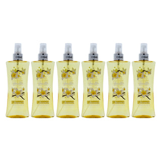 Vanilla Body Spray by Body Fantasies for Women - 8 oz Body Spray - Pack of 6