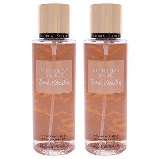 Bare Vanilla by Victorias Secret for Women - 8.4 oz Fragrance Mist - Pack of 2