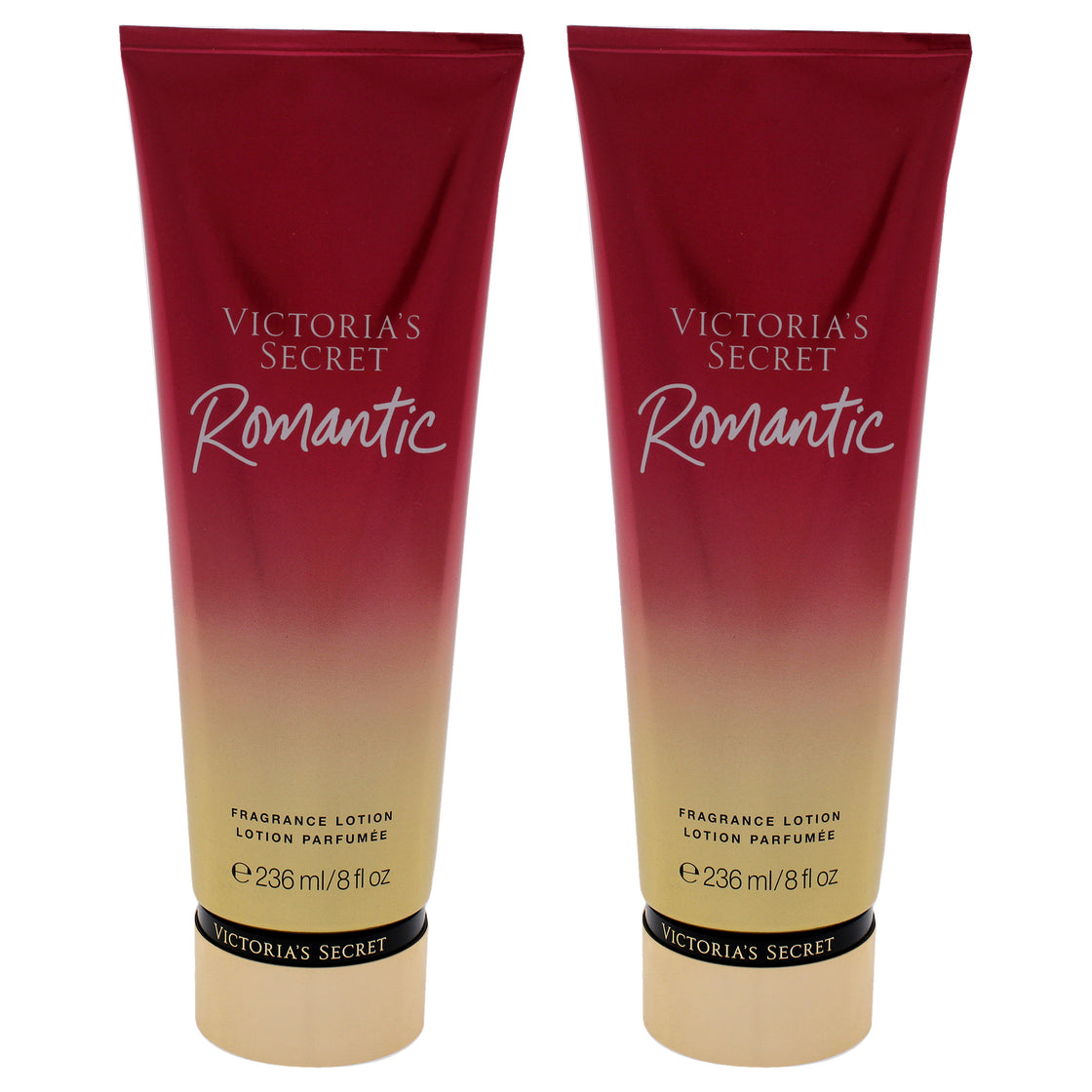 Romantic Fragrance Lotion by Victorias Secret for Women - 8 oz Body Lotion - Pack of 2