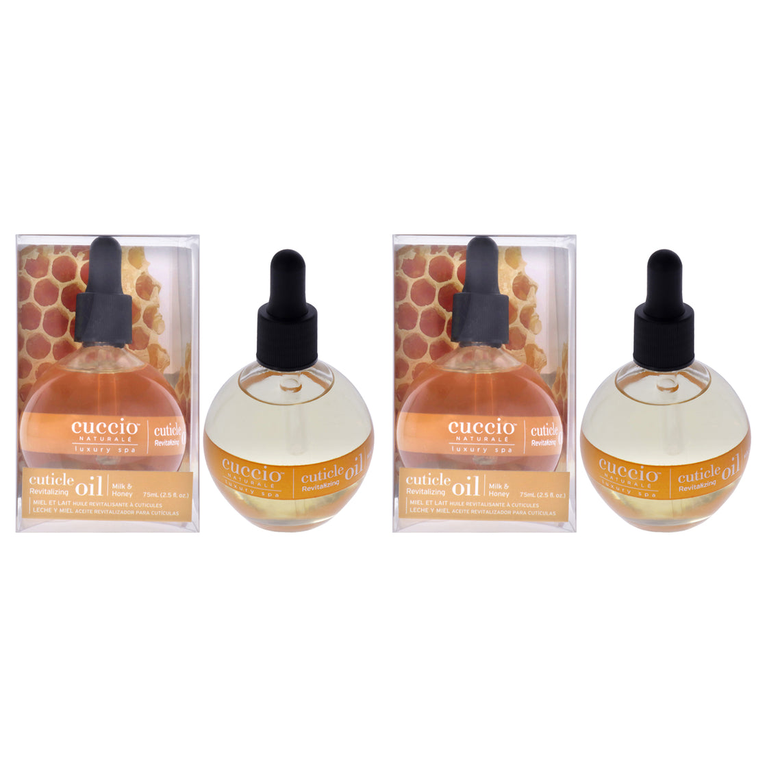 Cuticle Oil by Cuccio Naturale for Women - 2 x 2.5 oz Cuticle Oil - Pack of 2