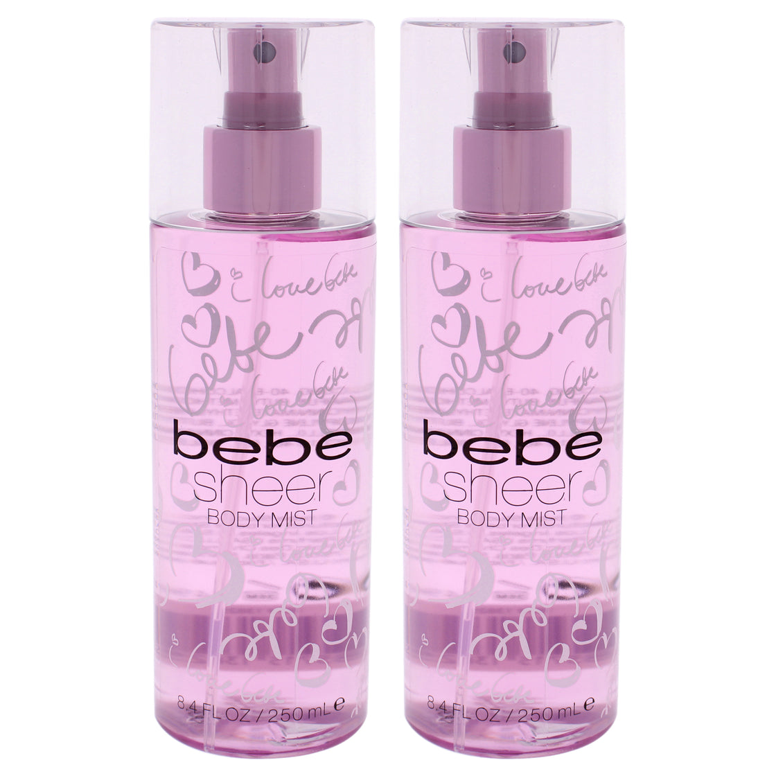Bebe Sheer by Bebe for Women - 8.4 oz Body Mist - Pack of 2