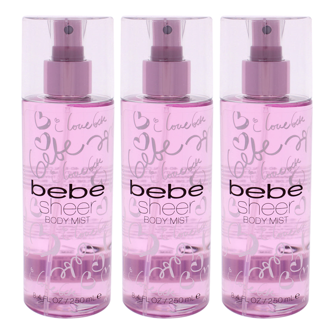 Bebe Sheer by Bebe for Women - 8.4 oz Body Mist - Pack of 3