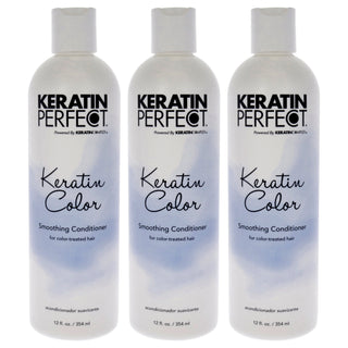 Keratin Color Conditioner by Keratin Perfect for Unisex - 12 oz Conditioner - Pack of 3