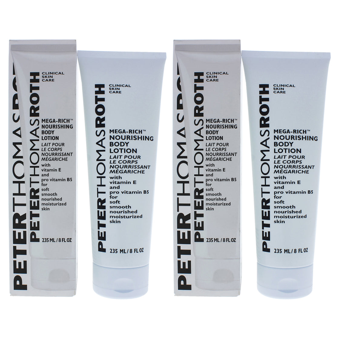 Mega-Rich Body Lotion by Peter Thomas Roth for Unisex - 8 oz Body Lotion - Pack of 2