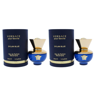 Dylan Blue by Versace for Women - 1 oz EDP Spray - Pack of 2