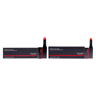 VisionAiry Gel Lipstick Kit by Shiseido for Unisex - 2 Pc Kit 0.05oz Lipstick - 203 Night Rose, 0.05oz Lipstick - 204 Scarlet Rush
