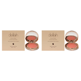 Colour Blush Compact Powder Blusher- Clementine by Delilah for Women - 0.14 oz Blush - Pack of 2