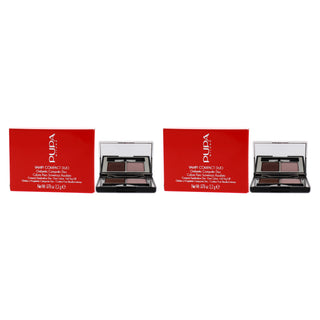 Vamp! Compact Duo Eyeshadow - 003 Soft Mauve by Pupa Milano for Women - 0.078 oz Eye Shadow - Pack of 2