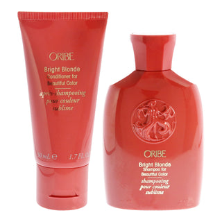 Bright Blonde Conditioner for Beautiful Color and Shampoo Kit by Oribe for Unisex - 2 Pc Kit 1.7oz Conditioner, 2.5oz Shampoo
