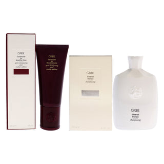 Conditioner for Beautiful Color and Silverati Shampoo Kit by Oribe for Unisex - 2 Pc Kit 6.8oz Conditioner, 8.5oz Shampoo