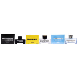 Hummer Kit by Hummer for Men - 3 Pc Kit 4.2 oz EDT Spray,4.2oz Hummer Black EDT Spray, 4.2oz Hummer Chrome EDT Spray