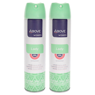 48 Hours Antiperspirant Deodorant - Lady by Above for Women - 3.17 oz Deodorant Spray - Pack of 2