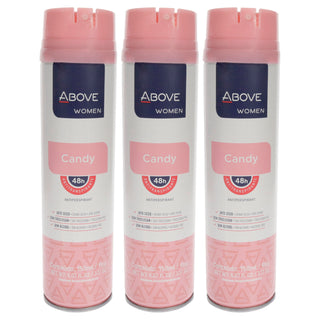 48 Hours Antiperspirant Deodorant - Candy by Above for Women - 3.17 oz Deodorant Spray - Pack of 3