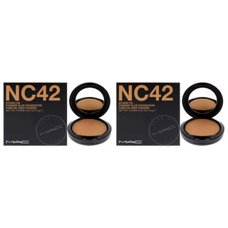 Studio Fix Powder Plus Foundation - NC42 by MAC for Women - 0.52 oz Foundation - Pack of 2