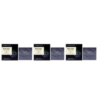 Black Juniper Perfumed Bar Soap by LErbolario for Unisex - 3.5 oz Soap - Pack of 3