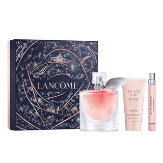 LANCOME LA VIE EST BELLE 3 PCS SET FOR WOMEN: 1.7 EAU DE PARFUM SPRAY + 0.33 EAU DE PARFUM SPRAY + 1.6 BODY LOTION