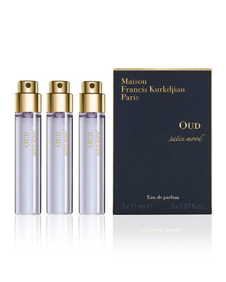 Maison Francis Oud Satin Mood 3 Pcs Set: 3 X 0.37 Oz Eau De Parfum Refill