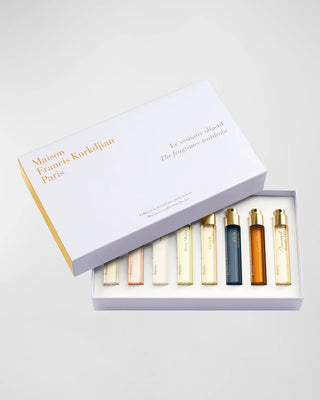 Maison Francis Kurkdjian 8 Pcs Set For Women: Aqua Media Cologne Forte 0.37 + A La Rose 0.37 + 724 0.37 + Petit Matin 0.37 + Gentle Fluidity Gold 0.37 + Oud Satin Mood 0.37 + Grand Soir 0.37 + Baccarat Rouge 540 0.37 All Are Sprays