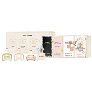Marc Jacobs 4 Pcs Set For Women: Perfect 0.16 Eau De Parfum + Daisy Love 0.13 Eau De Toilette + Daisy Eau So Fresh 0.13 Eau De Toilette + Daisy 0.13 Eau De Toilette (Individually Boxed)..