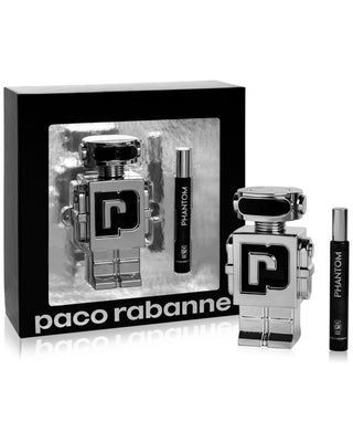 Paco Rabanne Phantom 2 Pcs Set For Men: 5.1 Eau De Toilette Spray + 0.33 Eau De Toilette Spray