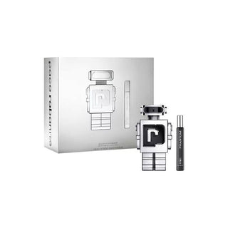 Paco Rabanne Phantom 2 Pcs Set For Men: 5.1 Eau De Toilette Spray + 0.34 Eau De Toilette Spray