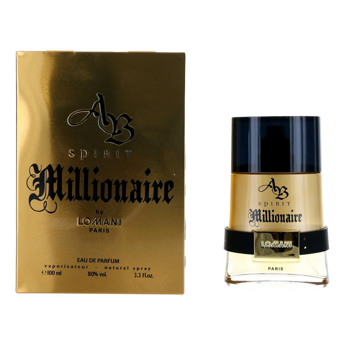 Ab Spirit Millionaire By Lomani, 3.3 Oz Eau De Parfum Spray For Men