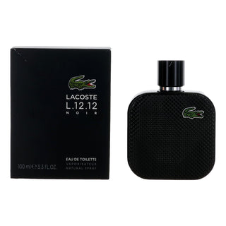Lacose L. 12.12 Black Noir By Lacoste, 3.3 Oz Eau De Toilette Spray For Men