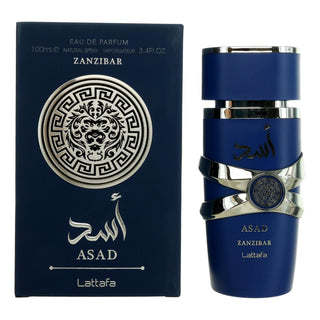 Zanzibar Asad By Lattafa, 3.4 Oz Eau De Parfum Spray For Men