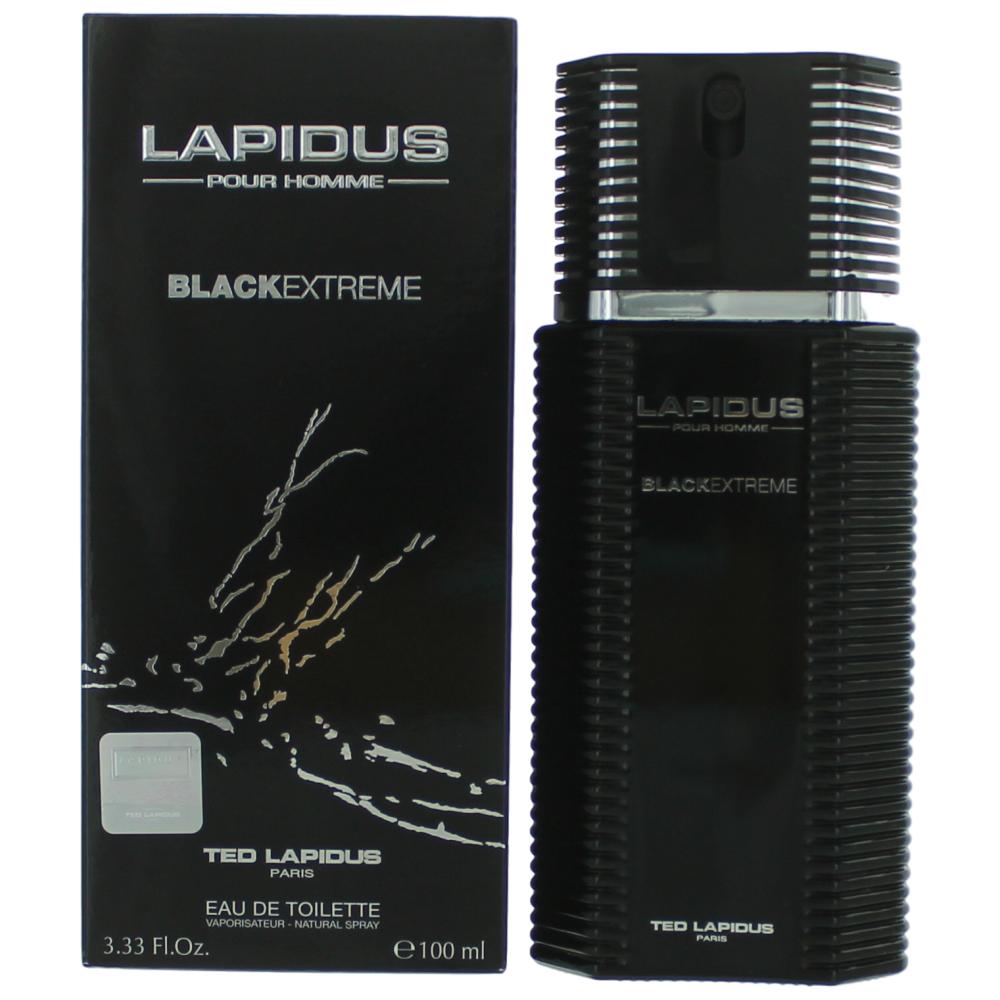 Lapidus Black Extreme By Ted Lapidus, 3.3 Oz Eau De Toilette Spray For Men