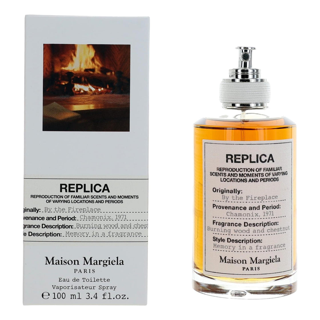 Replica By The Fireplace By Maison Margiela, 3.4 Oz Eau De Toilette Spray For Unisex