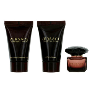 Versace Crystal Noir By Versace, 3 Piece Mini Gift Set For Women