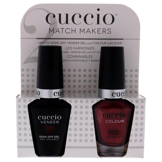 Match Makers Set - Give It A Twirl by Cuccio Colour for Women - 2 Pc 0.44oz Veneer Soak Of Gel Nail Polish, 0.43oz Colour Nail Polish